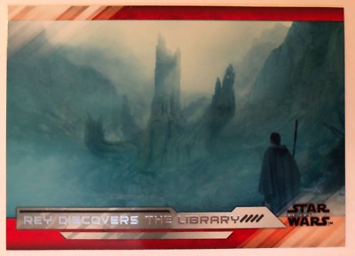 2018 Star Wars The Last Jedi Series 2 #23 Rey Discovers the Library NrMint-Mint