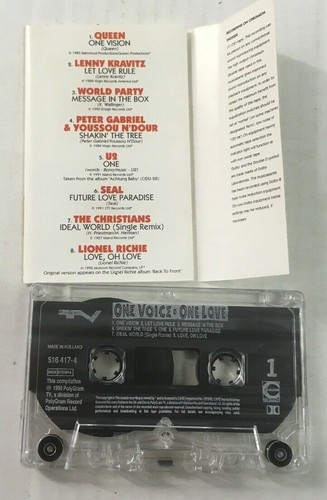 Various Artists "One Voice One Love" Tape Cassette - Never Been Played - Picture 4 of 5