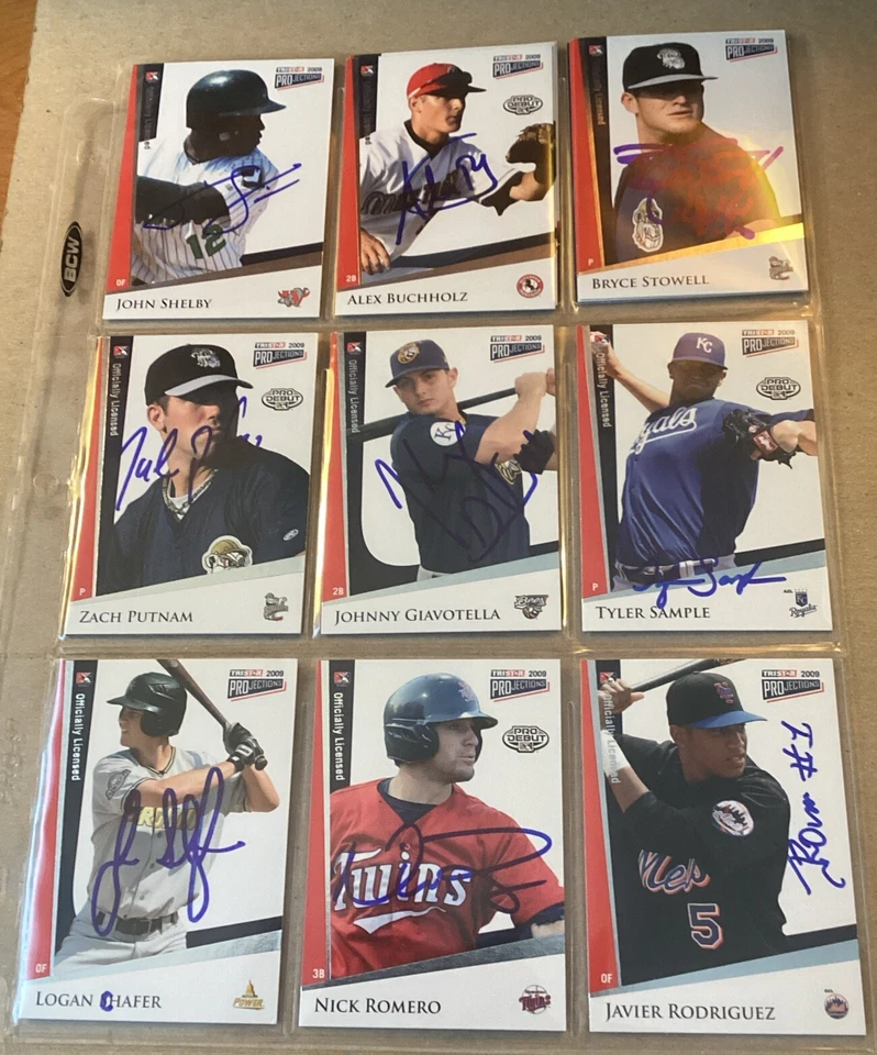 2009 TRISTAR PROJECTIONS SIGNED AUTOGRAPHED BASEBALL CARDS - Image 2 of 4