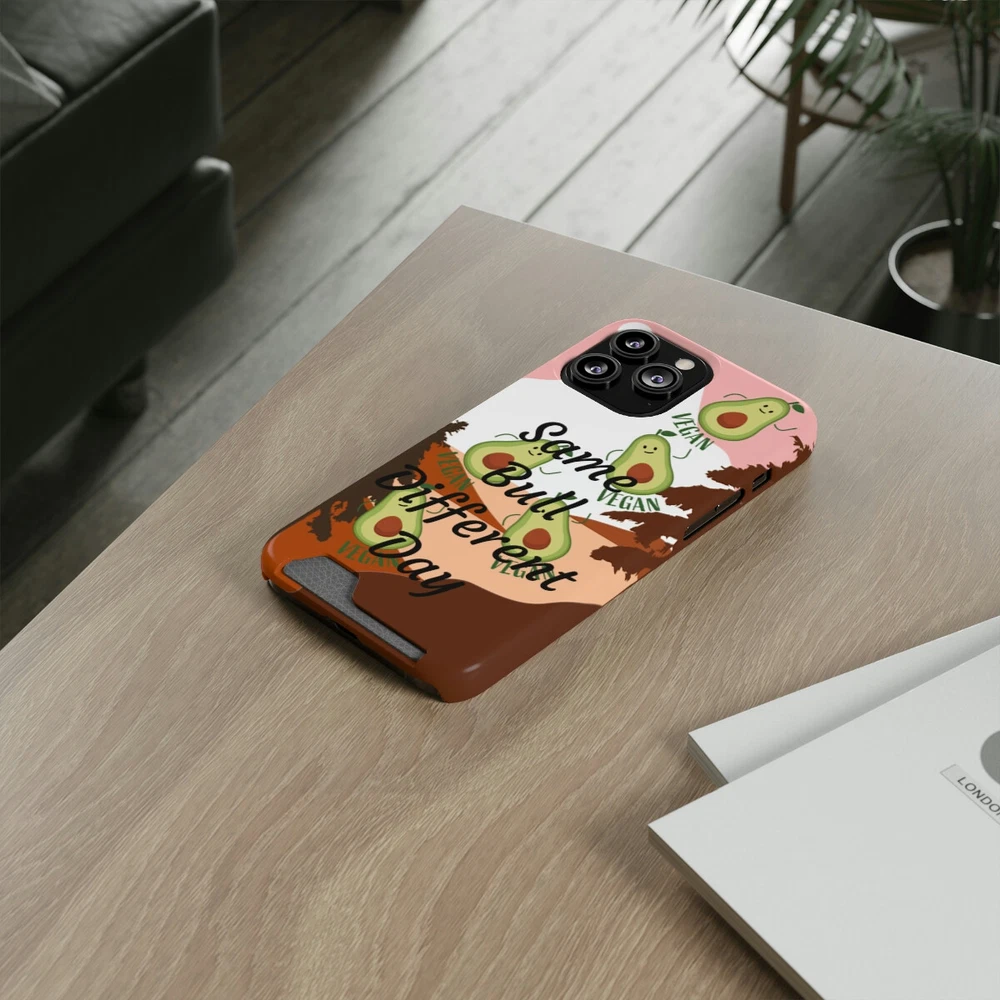 Slim Protective Phone Case with Built-in Card Holder  