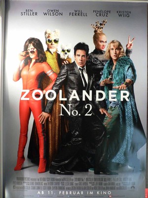 Zoolander No.2 - Filmposter 120x80cm gerollt