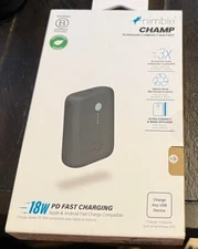 Nimble Champ 10,000mAh 18W PD FAST Portable Charger POWER BANK - GRAY - NEW
