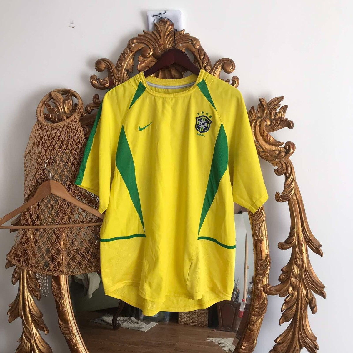 BRAZIL HOME 2002/04 NIKE VINTAGE AUTHENTIC FOOTBALL SOCCER