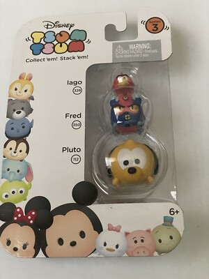 Disney Tsum Tsum Series 3 Stack em lago (328), Fred (350), Pluto (112)