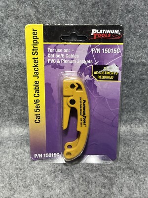 Platinum Tools 15015C Cat5/6 Cable Jacket Stripper , Yellow 5732 68