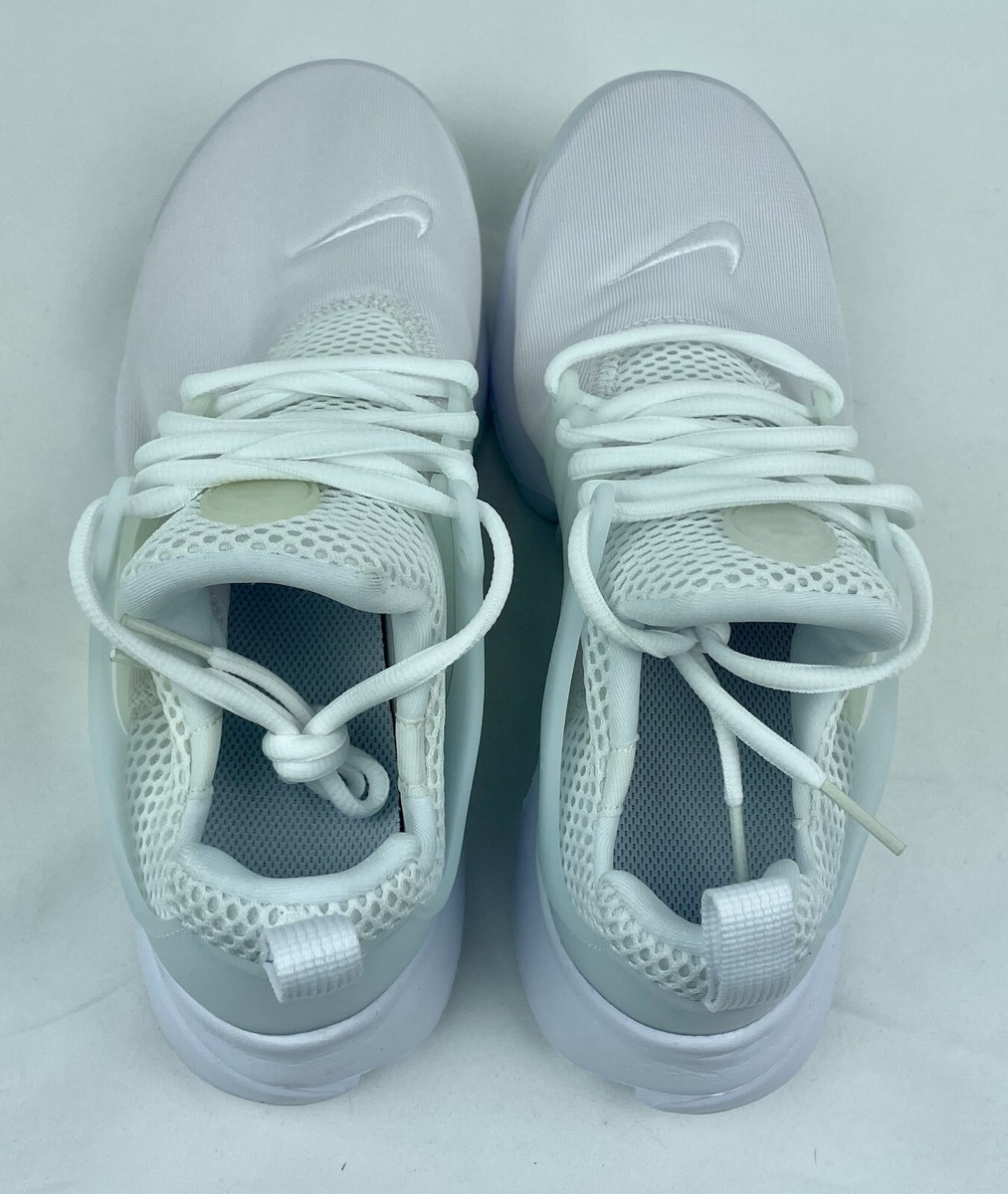 Nike Presto GS Sneaker Shoes 833875 100 Triple White Y/Gs  display picture 1