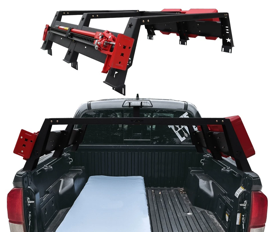 Vijay Steel High Bed Rack Truck Carrier For 2005-2023 Toyota Tacoma (N2X0-N300) Foto 2 de 4