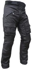 Enduro Quad ATV Hose Motorradhose Schwarz mit Oberschenkeltaschen Gr. M-7XL