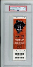  2014 Patrick Mahomes NCAA College Debut ticket Texas Tech OSU Oklahoma 9/25