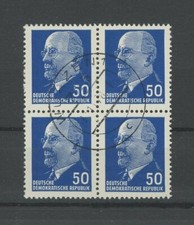 DDR ULBRICHT 937 b X x I 4er-BLOCK gest.  m2399