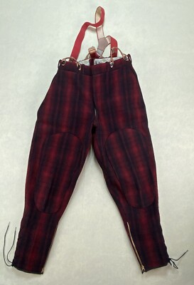 Vintage 50s Woolrich Mackinaw Jacket, Pants, Hat, & Mittens Red