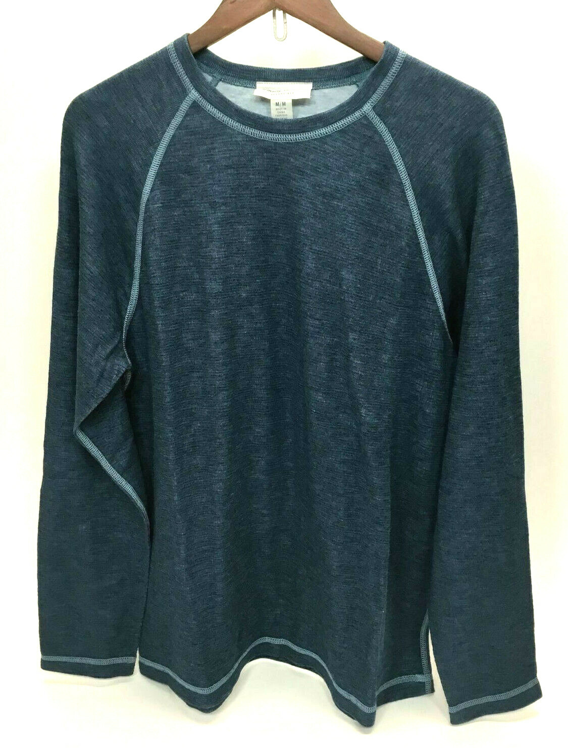 Мужская двусторонняя толстовка Tommy Bahama с круглым вырезом и длинным рукавом синий M 17590₽