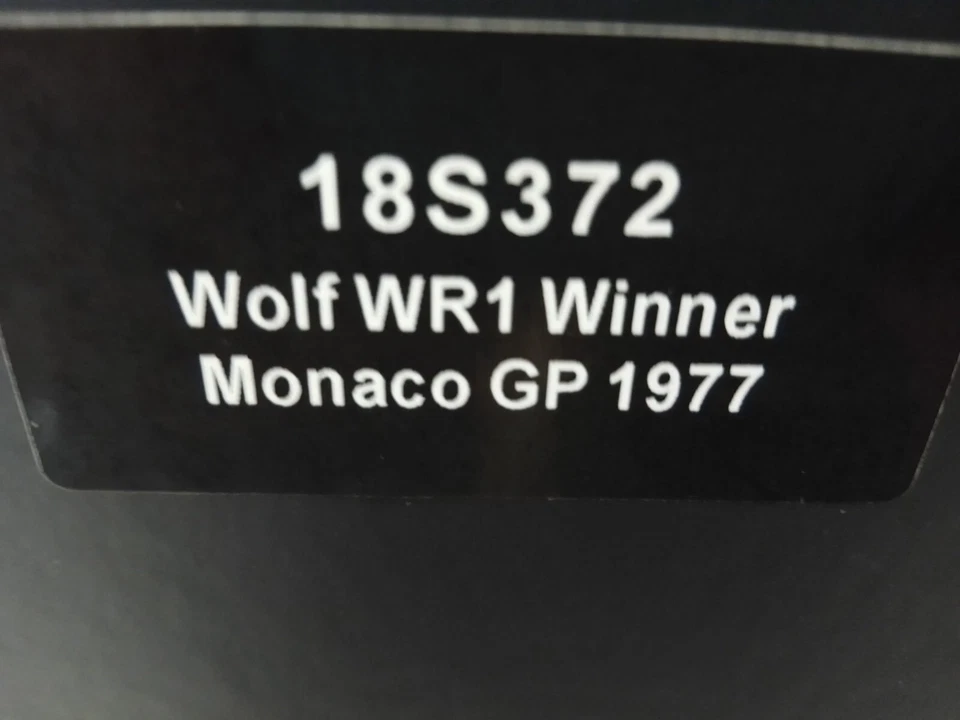 Spark F1 Wolf WR1 #20 Jody Scheckter Winner Monaco GP 1977 1/18 18S372 - Image 4 of 4