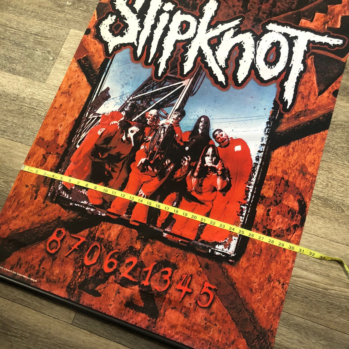 Vintage Slipknot Wall Scroll Fabric Poster Banner Blue Grape 2000