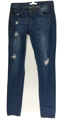 Life In Progress Jeans Women's Size 26 Denim Skinny Destroyed Stretch Mid Rise