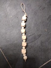 Wooden Bead Christmas Ornament/farmhouse style