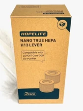 Hopelife Nano True HEPA H13 Lever For Levoit Core 300 Air Purifier Filter 2 Pack