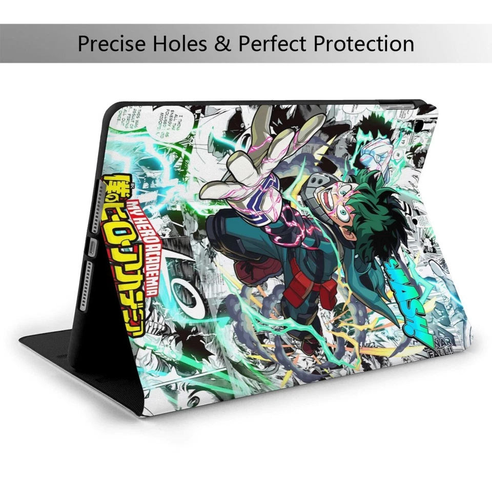 Funda inteligente de TPU My Hero Academia dibujos animados despertar/dormir automático para iPad 9/8/7th Air 3 Foto 2 de 4