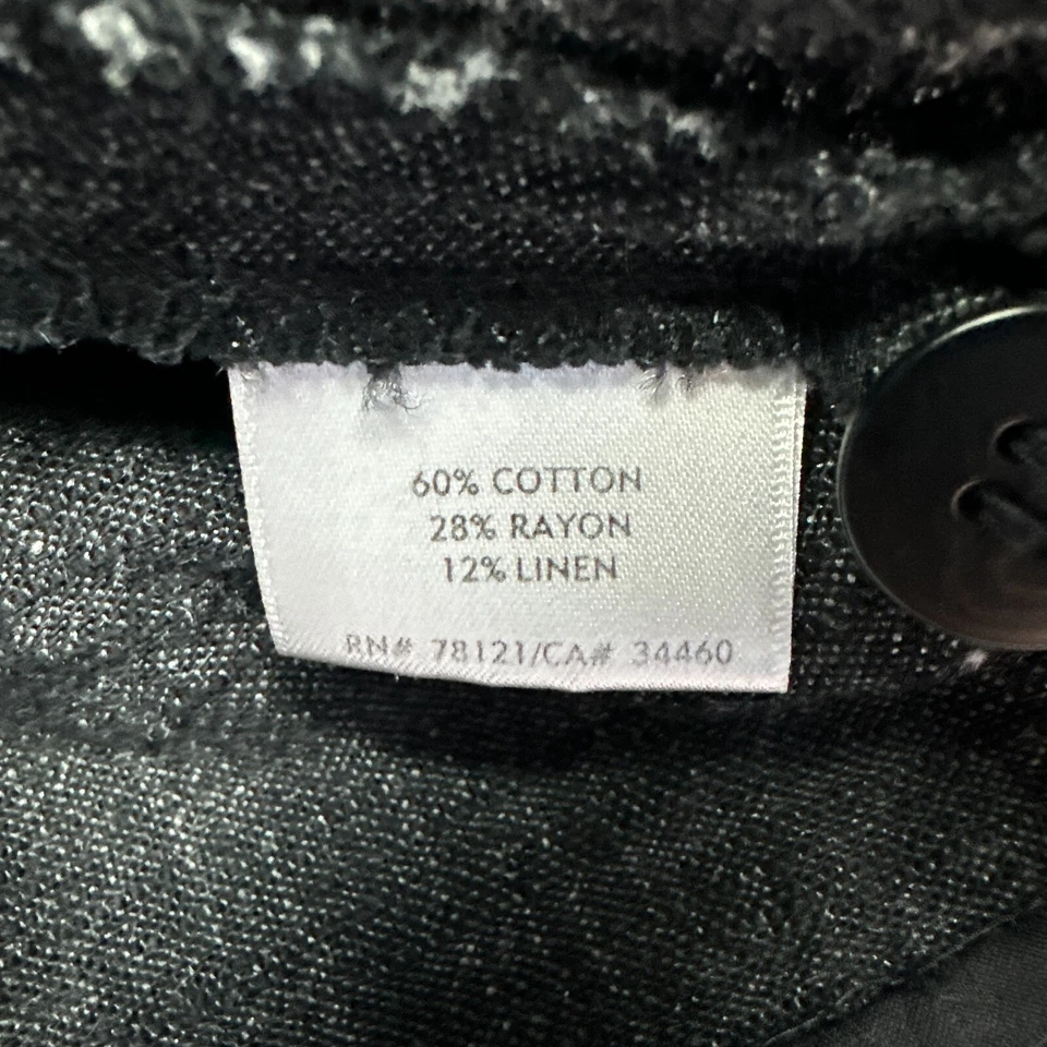 Blazer Eileen Fisher Mediano Mezcla de Lino Gris Jaspeado Chaqueta Clara Informal Negocios Foto 3 de 4