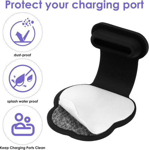 3Packs USB C Dust Plug, for Phone USB Type C Port Silicone Dust Cover Cap Protec - Zdjęcie 4 z 12