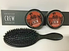 2 pieces AMERICAN CREW Defining Hair Paste 3 oz  Free Bristle Brush