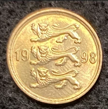 Estonia 10 Senti 1998 UNC World Coins
