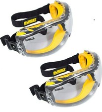 DEWALT DPG82 Concealer Safety Goggles with Clear Anti-Fog Lens PACK OF 2