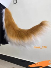 NEW Genshin Impact Goro Cosplay Tail Simulates Fox Tail 70cm Skeleton Shape Prop