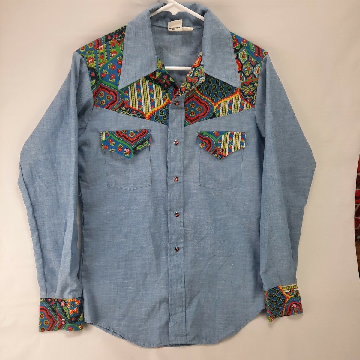 トップス 70s USA Sears open collar shirt check M $_57.JPG?set_id=8800005007