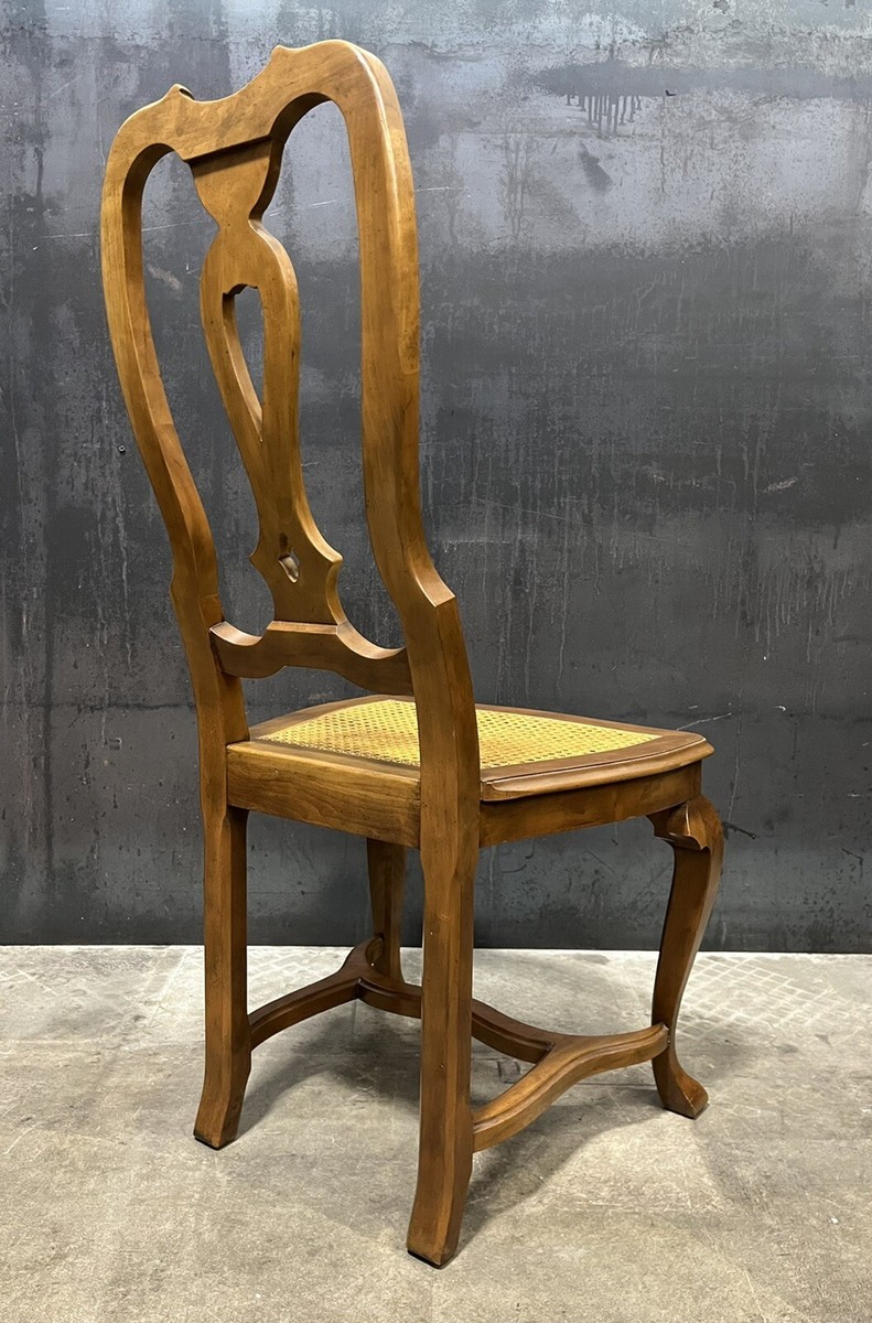 8 Vintage Baker Furniture Solid Cherry French Country Dining