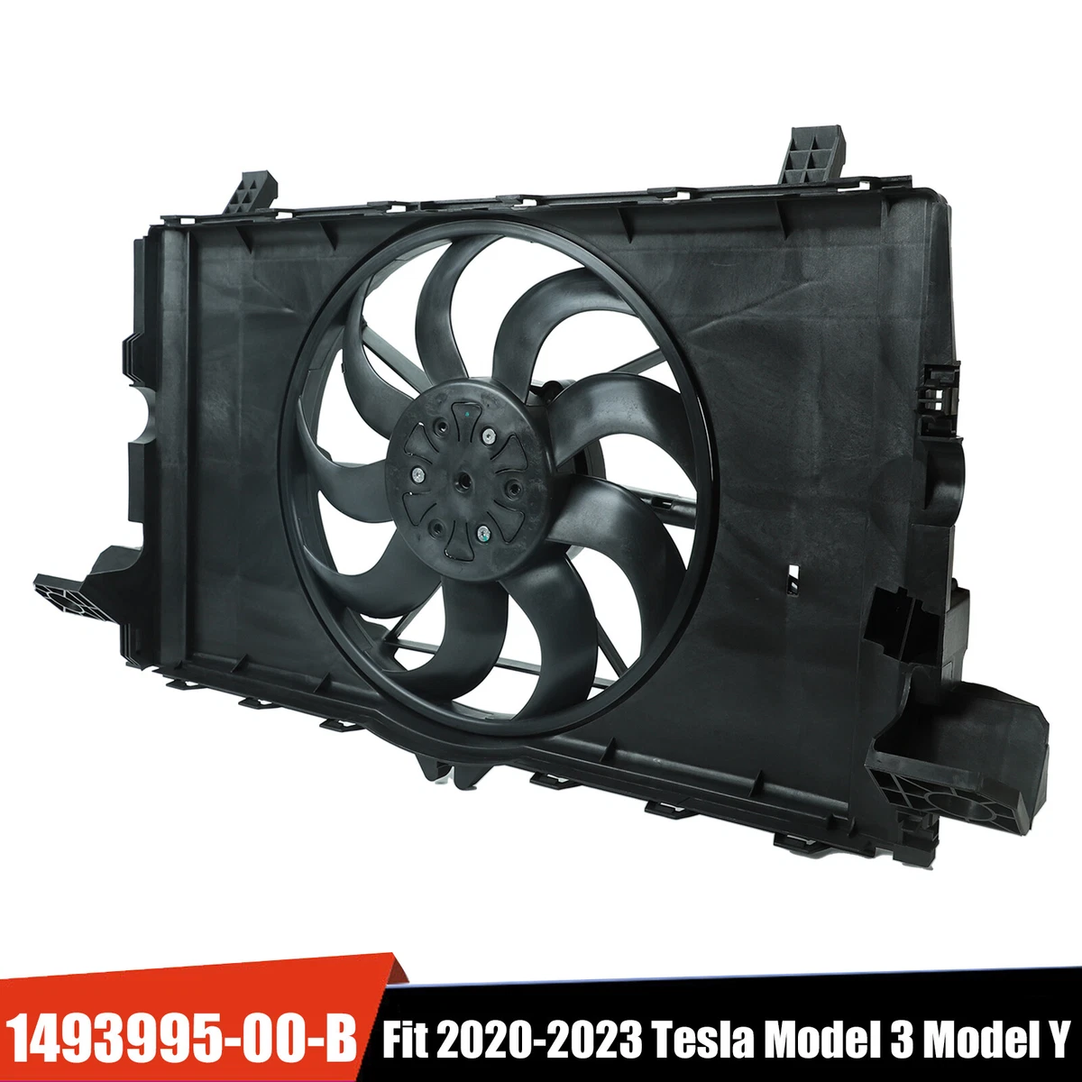 Engine AC Condenser Radiator Cooling Fan For Tesla Model Y 