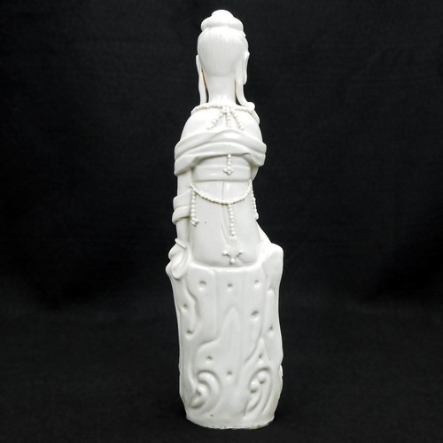 Chinese Blanc De Chine Guanyin Late Qing/Republic - Picture 4 of 13