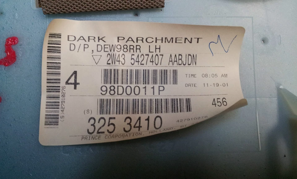 PANEL PUERTA TRASERA IZQUIERDA LINCOLN LS 2W435427407 PERGAMINO OSCURO 2000 2001 2002 Foto 4 de 4