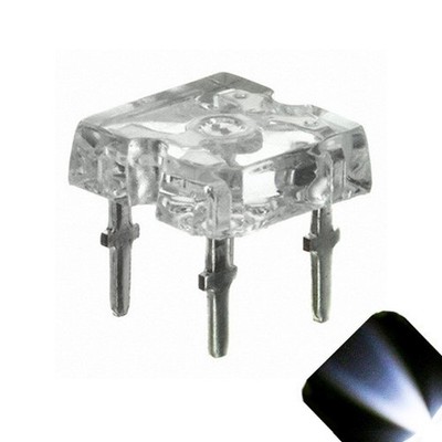 5 x Flat Piranha Cool Clear White LED Light Super Bright LEDs Ultra 3mm 5mm Tail