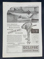 Magazine Ad - 1937 - Eclipse Outboards - South Bend, IN - Magneto - (#2)