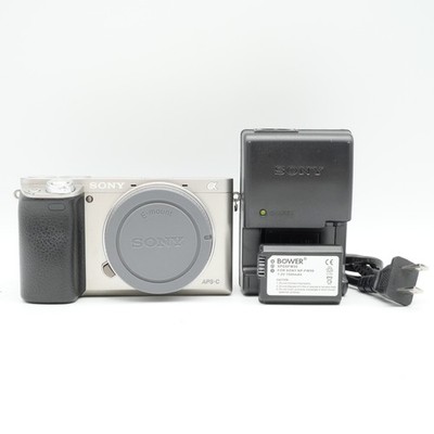 EXCELLENT Sony Alpha a6000 Mirrorless Camera - Silver (Body Only) #917