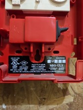 Used NOTIFIER NBG-12LX Fire Alarm Addressable Pull Station Key Lock. No Keys. - Fire Alarm Part