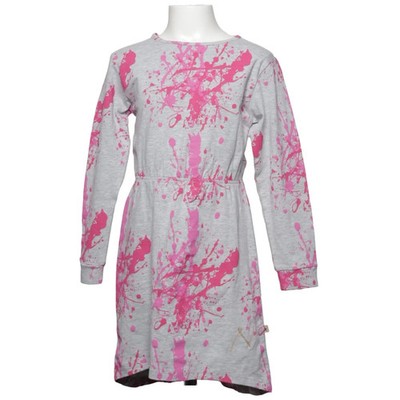 Novastar, Kleid, Größe: 128/134, Grau/Pink, Baumwolle/Elasthan, Print #LVz