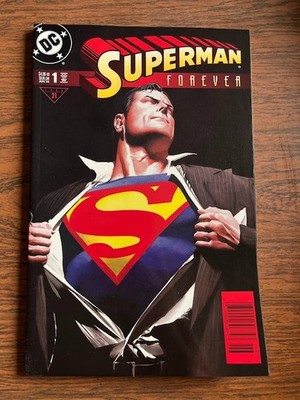 SUPERMAN FOREVER # 1 NM NEWSSTAND COPY DC COMICS 1998 ALEX ROSS