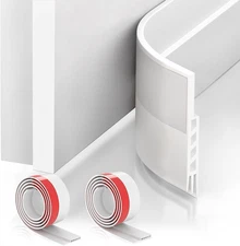 2 Pack Door Draft Stopper，Door Sweep for Exterior & Interior Doors,Door Bottom S