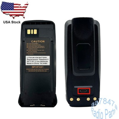 PMNN4077 2600mAh USB Charging Li-ion Battery For XPR6350 XPR6550 DP3400 Radio