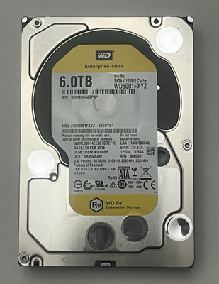 Western Digital WD Re 6TB 3.5'' SATA 7200RPM 128MB Hot Swap HDD WD6001FXYZ