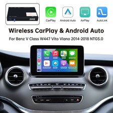Für Mercedes Benz V Klasse W447 Vito Viano 2014-18 Wireless CarPlay Android Auto Für Mercedes Benz V Klasse W447 Vito Viano 2014-18 Wireless CarPlay Android Auto