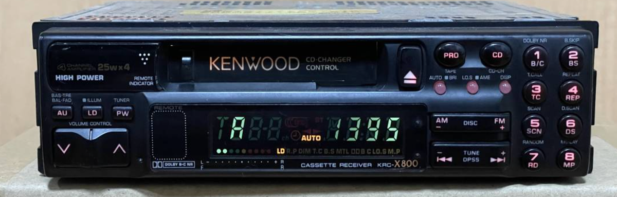 Kenwood KGC-700 Graphic Equalizer KRC-X800 Cassette Tuner Car