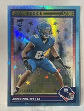 2024 Score Rookies Andru Phillips #349 Blue Stars /399 Color Match SP Giants RC