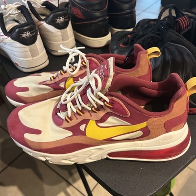 Nike Air Max 270 React Noble Red Men s AO4971-601 Running Sneakers Sz 10 - Bin34