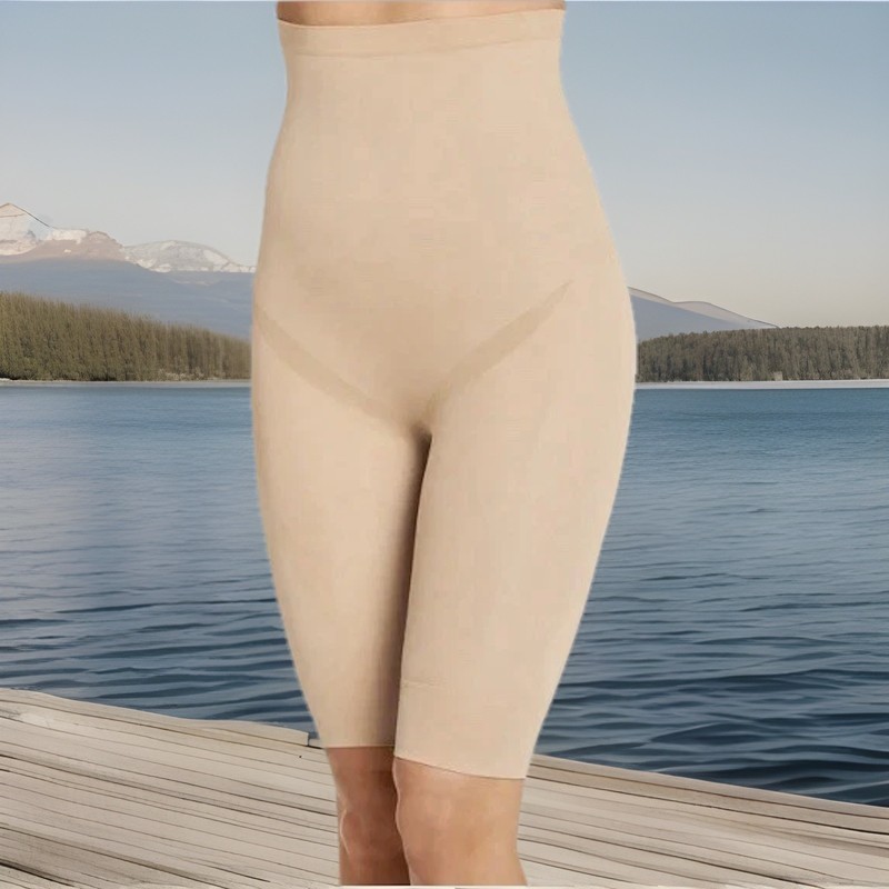 Jockey® Essentials Women's Seamfree® High-Waist Thigh Slimmer Size Small, Beige
