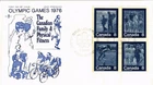 Dr Jim Stamps Canada 8C Olympic Games 1976 Setenant Block Rose Craft Fdc