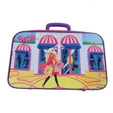 Vintage 1991 Mattel Barbie Suitcase Carrying Case Dolls Clothes Accessories