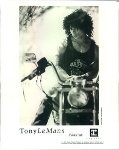 Press Photo: TONY LEMANS 8x10 B&W 1989